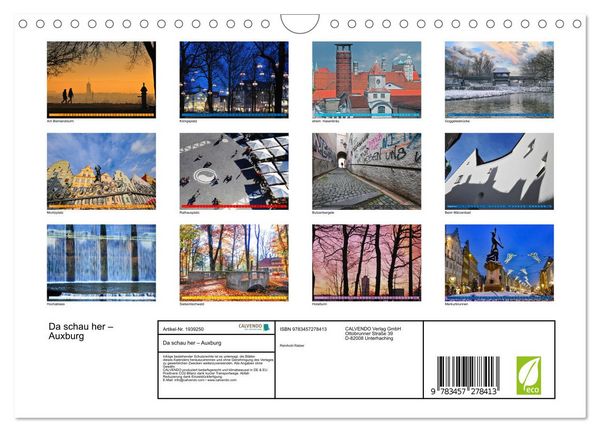 Produktbild: Da schau her &ndash; Auxburg (Wandkalender 2026 DIN A4 quer), CALVENDO Monatskalender