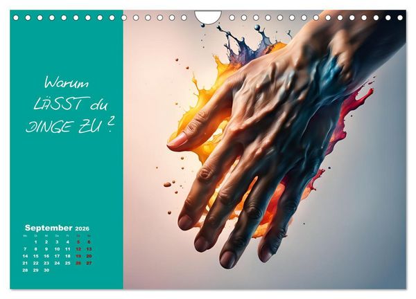 Produktbild: KI Mut - Trau Dich und stell Dir die richtige Frage (Wandkalender 2026 DIN A4 quer), CALVENDO Monatskalender