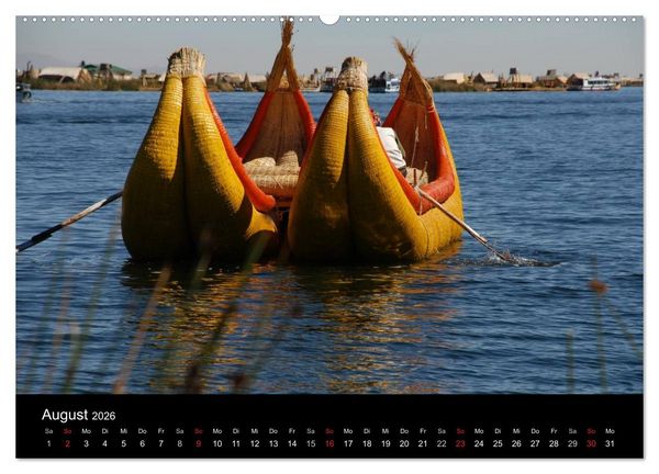 Produktbild: Peru &ndash; unterwegs (Wandkalender 2026 DIN A2 quer), CALVENDO Monatskalender