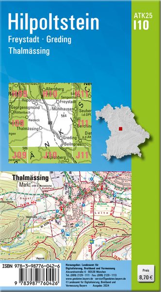Produktbild: ATK25-I10 Hilpoltstein (Amtliche Topographische Karte 1:25000)