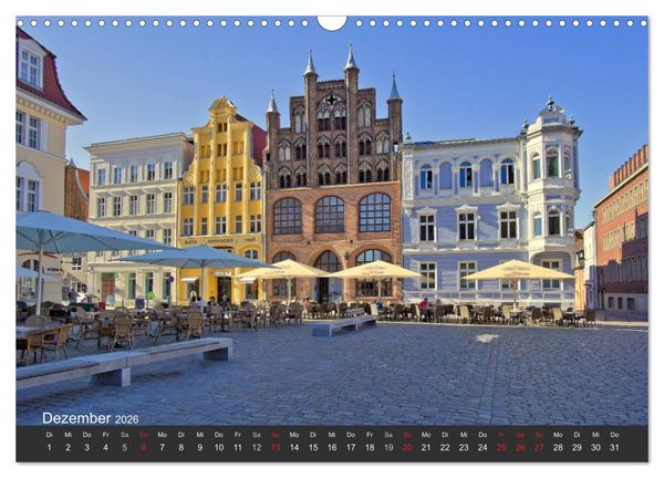 Produktbild: Stralsund. Das Tor zur Insel R&uuml;gen (Wandkalender 2026 DIN A3 quer), CALVENDO Monatskalender