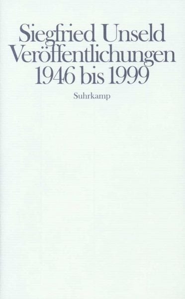 Produktbild: Ver&ouml;ffentlichungen 1946&ndash;1999