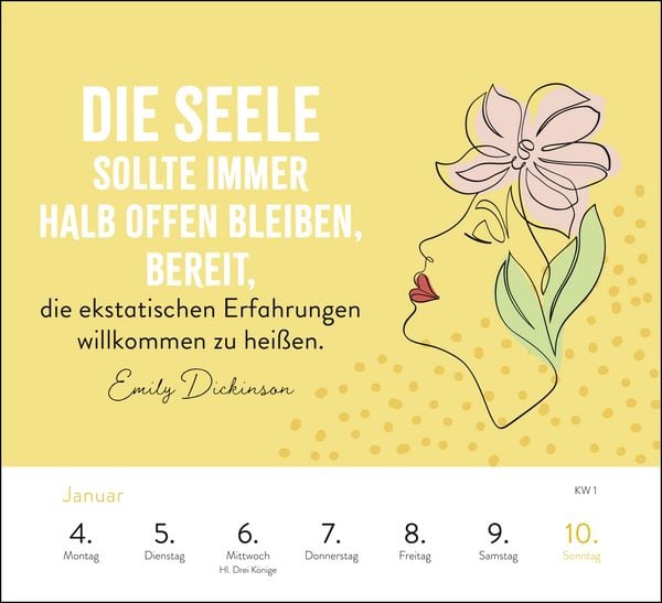 Produktbild: Wochenkalender 2027: Sei stark. Sei anders. Sei DU.