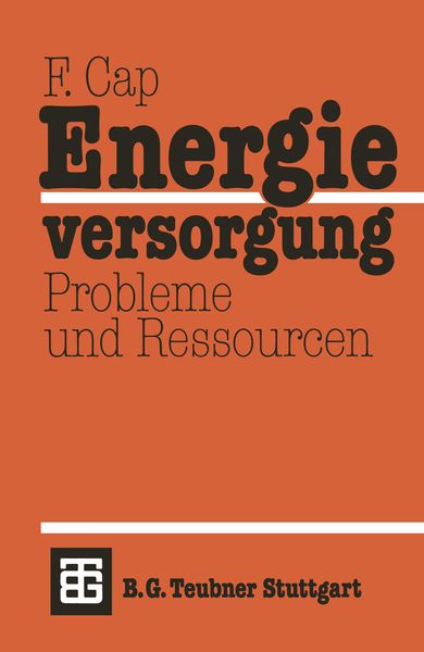 Produktbild: Energieversorgung Probleme und Ressourcen