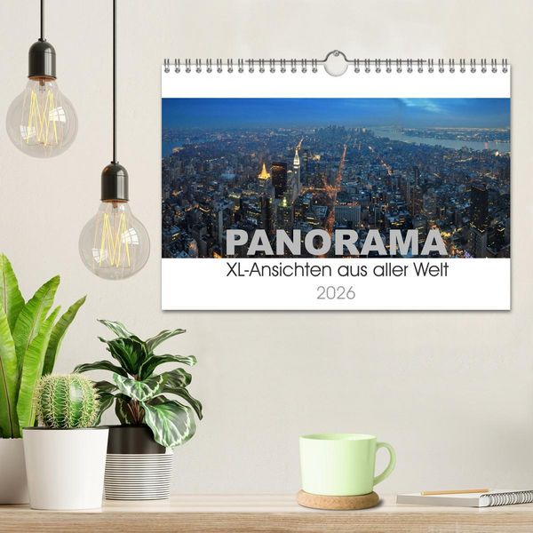 Produktbild: Panorama. XL-Ansichten aus aller Welt (Wandkalender 2026 DIN A4 quer), CALVENDO Monatskalender