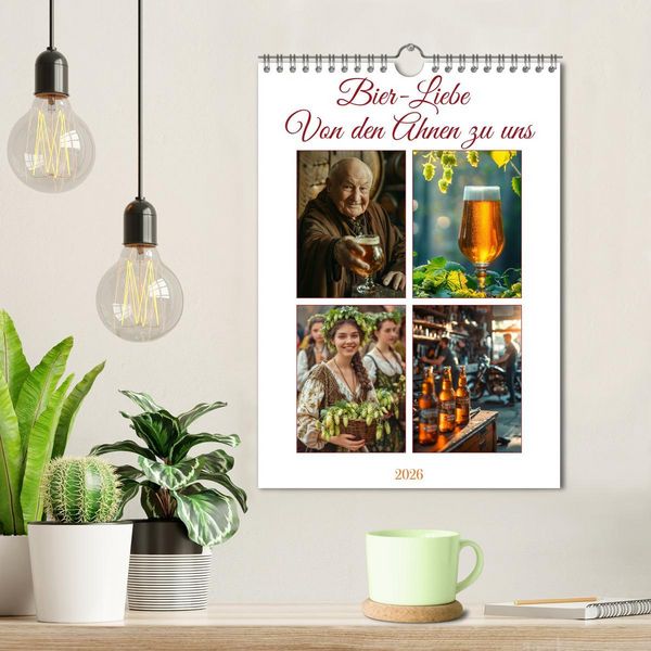 Produktbild: Bier-Liebe Von den Ahnen zu uns (Wandkalender 2026 DIN A4 hoch), CALVENDO Monatskalender