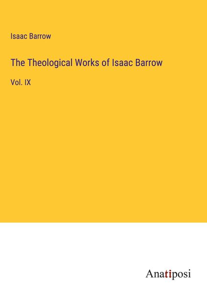 Produktbild: The Theological Works of Isaac Barrow