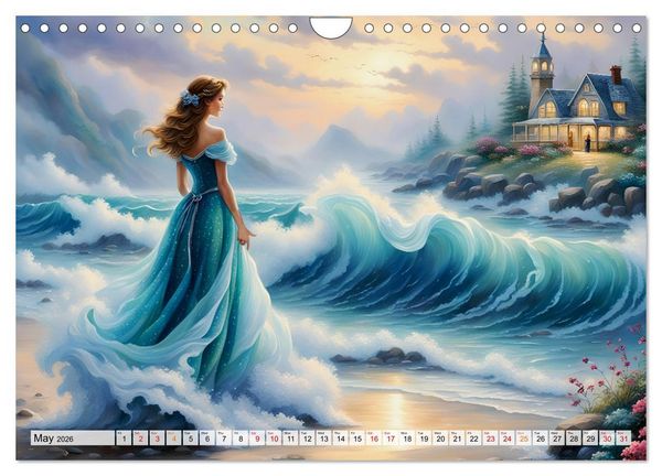 Produktbild: Harmony - Elegance in harmony of waves (Wall Calendar 2026 DIN A4 landscape), CALVENDO 12 Month Wall Calendar