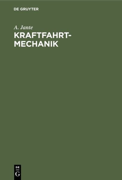 Produktbild: Kraftfahrt-Mechanik