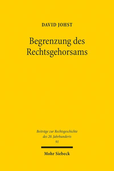 Produktbild: Begrenzung des Rechtsgehorsams