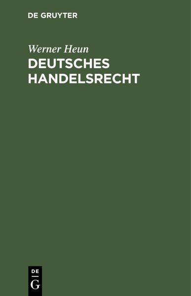 Produktbild: Deutsches Handelsrecht