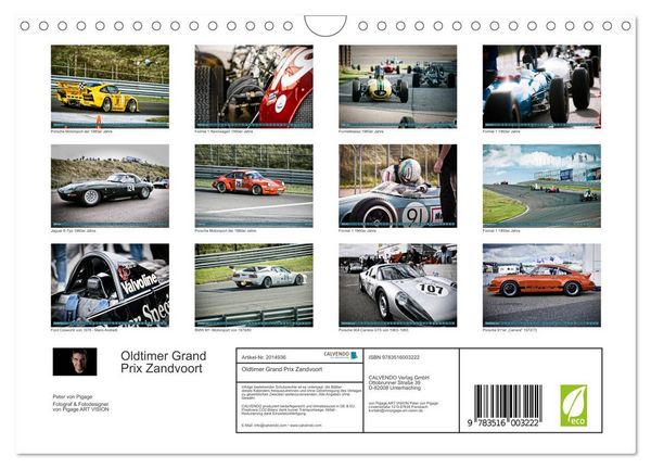 Produktbild: Oldtimer Grand Prix Zandvoort (Wandkalender 2026 DIN A4 quer), CALVENDO Monatskalender