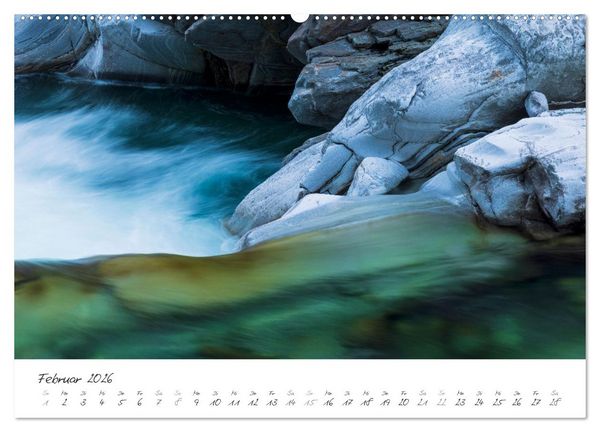 Produktbild: Wasserf&auml;lle klein und gro&szlig; (Wandkalender 2026 DIN A2 quer), CALVENDO Monatskalender