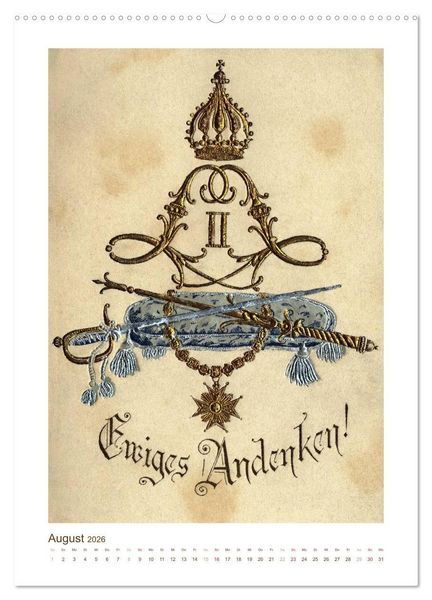Produktbild: Ludwig II. von Bayern: Historische Illustrationen und Stiche (hochwertiger Premium Wandkalender 2026 DIN A2 hoch), Kunstdruck in Hochglanz