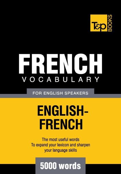 Produktbild: French vocabulary for English speakers - 5000 words