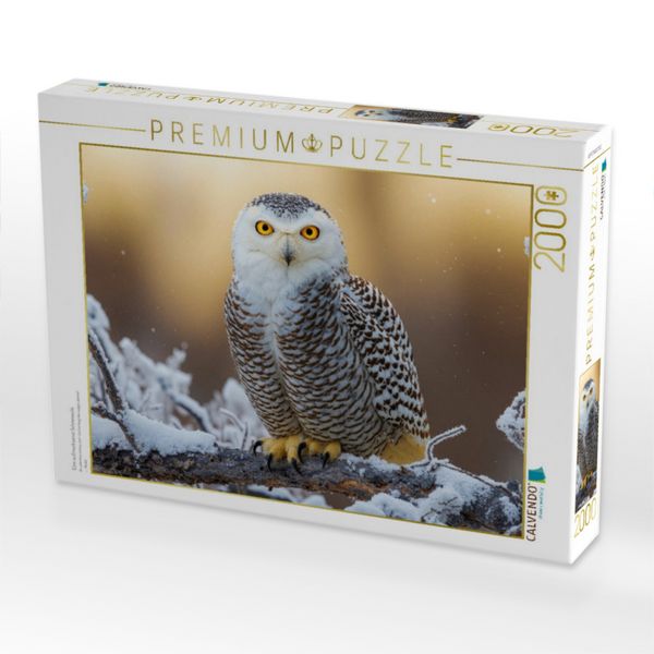 Produktbild: CALVENDO Puzzle Eine aufmerksame Schneeeule | 2000 Teile Lege-Gr&ouml;&szlig;e 90x67cm Foto-Puzzle f&uuml;r gl&uuml;ckliche Stunden