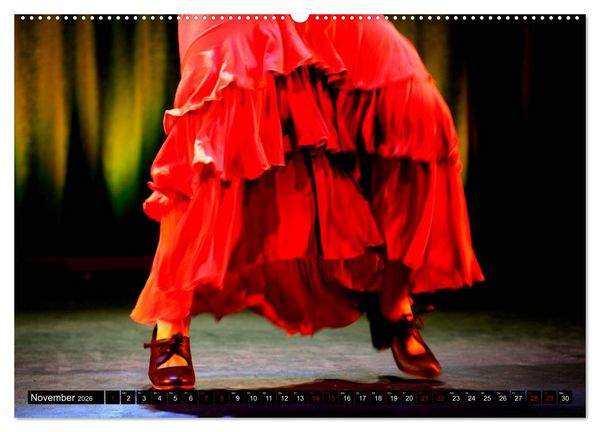 Produktbild: Flamenco. Spanischer Tanz (hochwertiger Premium Wandkalender 2026 DIN A2 quer), Kunstdruck in Hochglanz