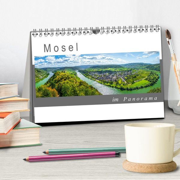 Produktbild: Mosel im Panorama (Tischkalender 2026 DIN A5 quer), CALVENDO Monatskalender