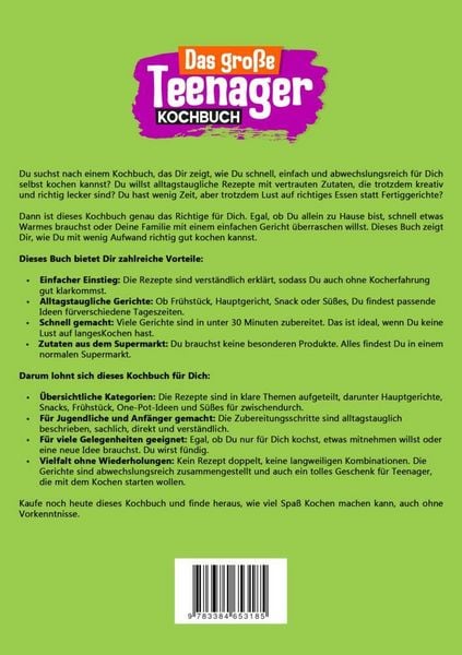 Produktbild: Das gro&szlig;e Teenager Kochbuch