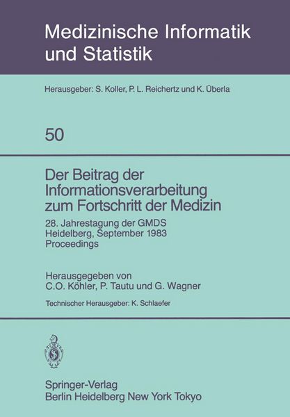 Produktbild: Der Beitrag der Informationsverarbeitung zum Fortschritt der Medizin