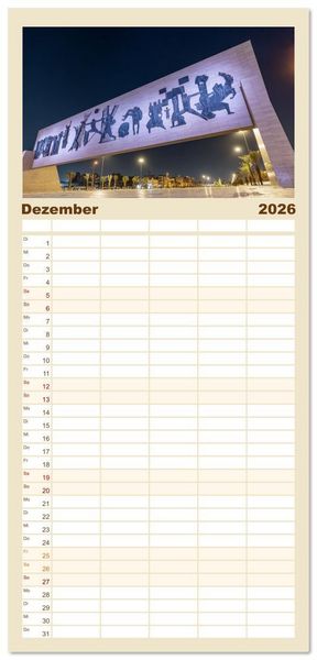 Produktbild: Familienplaner 2026 - Irak - Zwischen Stolz und Ver&auml;nderung mit 5 Spalten (Wandkalender, 21 x 45 cm) CALVENDO