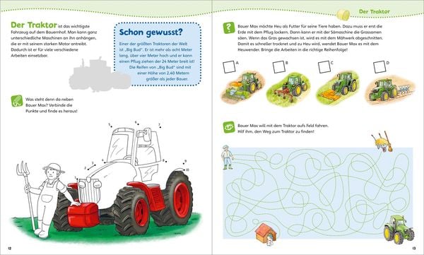 Produktbild: WAS IST WAS Junior Mitmach-Heft Bauernhof