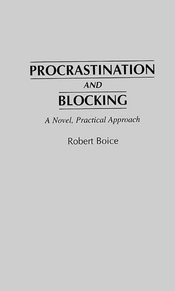 Produktbild: Procrastination and Blocking