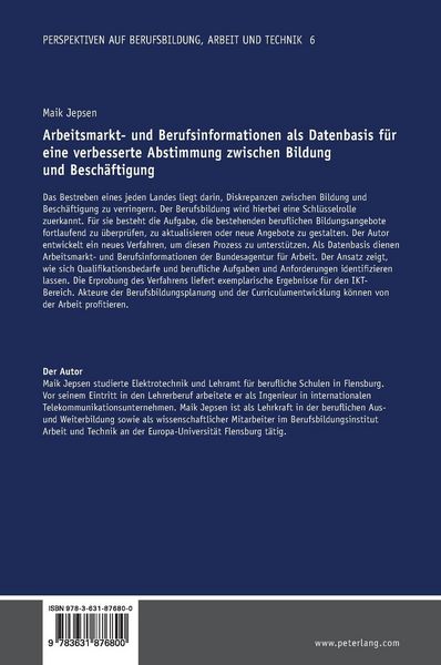 Produktbild: Arbeitsmarkt- und Berufsinformationen als Datenbasis f&uuml;r eine verbesserte Abstimmung zwischen Bildung und Besch&auml;ftigung