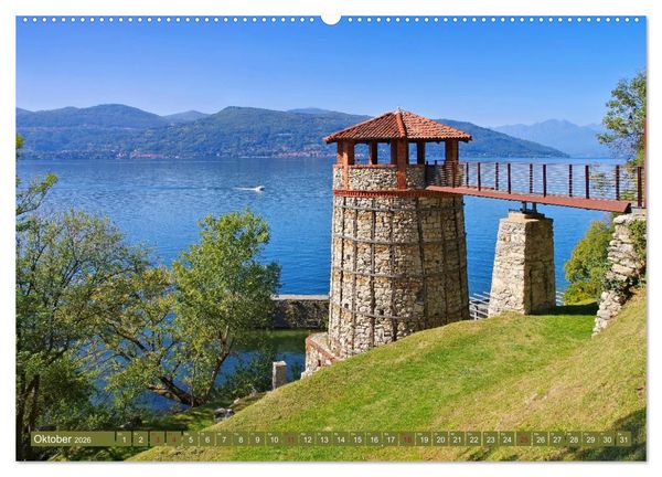 Produktbild: Lago Maggiore - Bezaubernde Orte am Ostufer (Wandkalender 2026 DIN A2 quer), CALVENDO Monatskalender