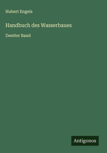 Produktbild: Handbuch des Wasserbaues