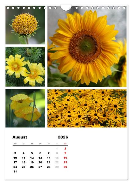 Produktbild: Bl&uuml;ten Collagen (Wandkalender 2026 DIN A4 hoch), CALVENDO Monatskalender