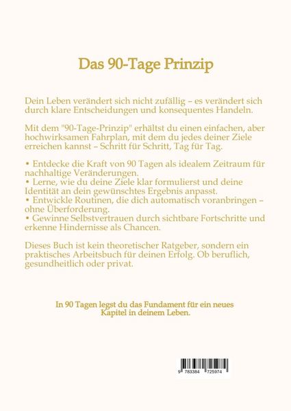 Produktbild: Das 90-Tage Prinzip