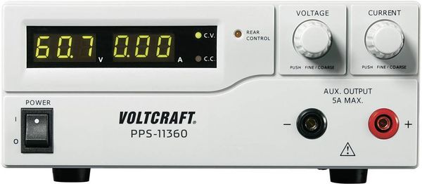 VOLTCRAFT PPS-11360 Labornetzgerät, einstellbar  1 - 36 V/DC 0 - 5 A 180 W USB, Remote programmierbar Anzahl Ausgänge 2 