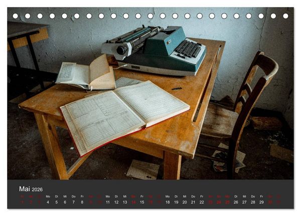 Produktbild: Verlassene Orte - Ein Lost Places Kalender (Tischkalender 2026 DIN A5 quer), CALVENDO Monatskalender