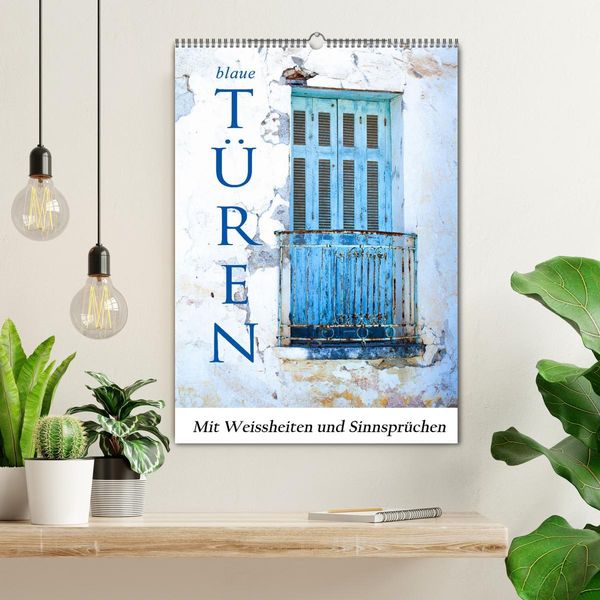 Produktbild: Blaue T&uuml;ren (Wandkalender 2026 DIN A2 hoch), CALVENDO Monatskalender