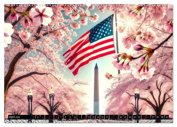 Produktbild: USA - Der amerikanische Geist (hochwertiger Premium Wandkalender 2026 DIN A2 quer), Kunstdruck in Hochglanz