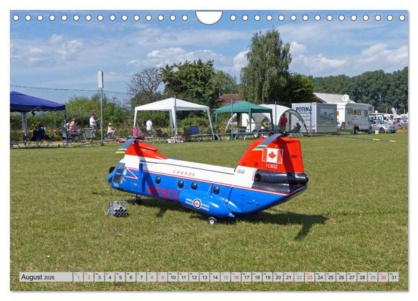 Produktbild: Semiscale-Modellhubschrauber (Wandkalender 2026 DIN A4 quer), CALVENDO Monatskalender