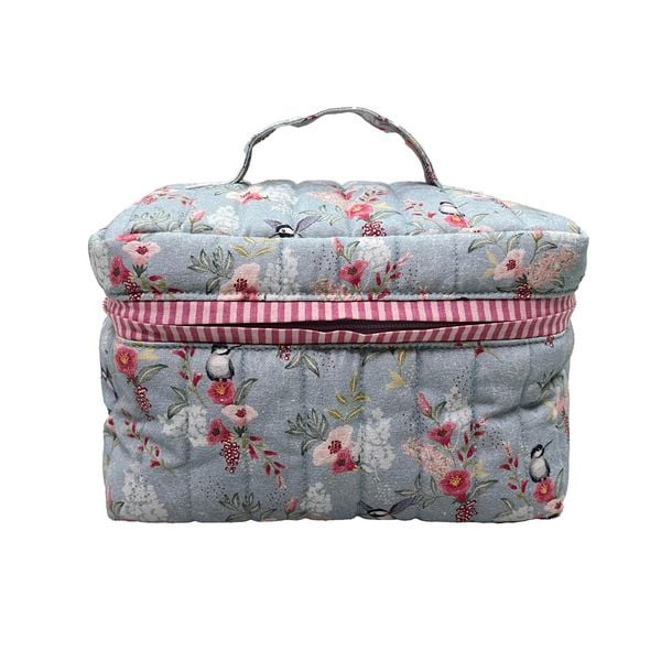 Produktbild: Beauty Case mit Vogel und Blumenprint