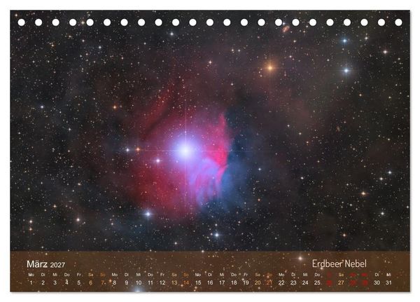 Produktbild: Deep Sky Kalender (Tischkalender 2027 DIN A5 quer), CALVENDO Monatskalender