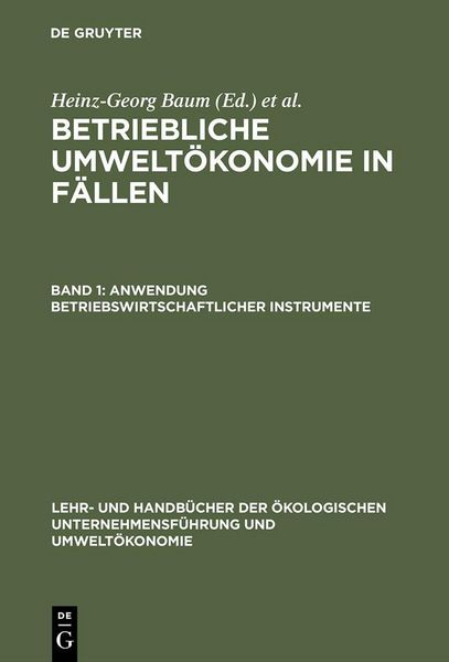 Produktbild: Anwendung betriebswirtschaftlicher Instrumente