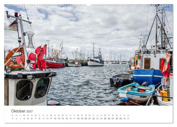 Produktbild: Fischereih&auml;fen an der Ostseek&uuml;ste (hochwertiger Premium Wandkalender 2027 DIN A2 quer), Kunstdruck in Hochglanz