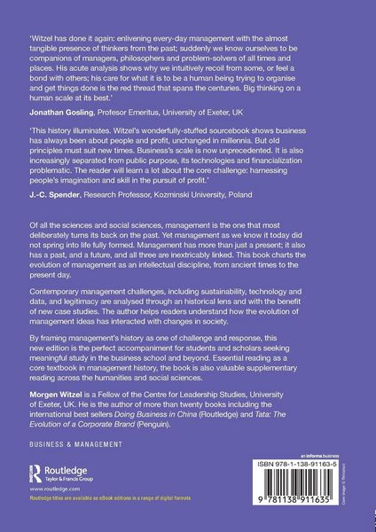 Produktbild: A History of Management Thought