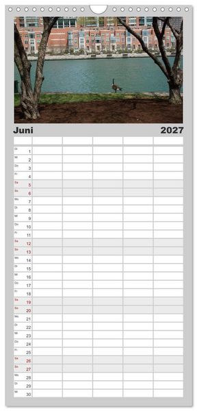 Produktbild: Familienplaner 2027 - beeindruckendes Chicago mit 5 Spalten (Wandkalender, 21 x 45 cm) CALVENDO