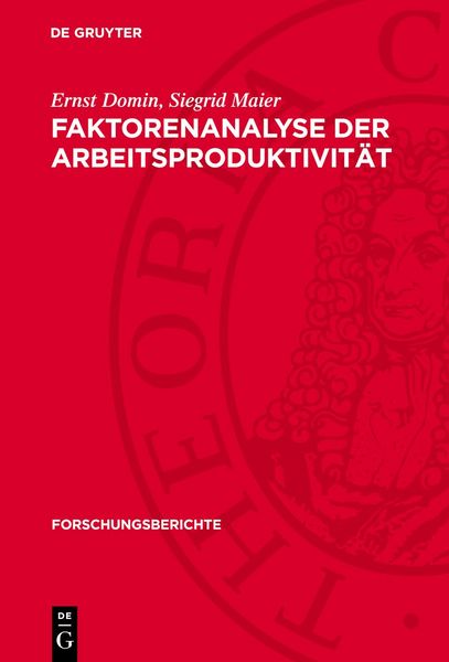 Produktbild: Faktorenanalyse der Arbeitsproduktivit&auml;t