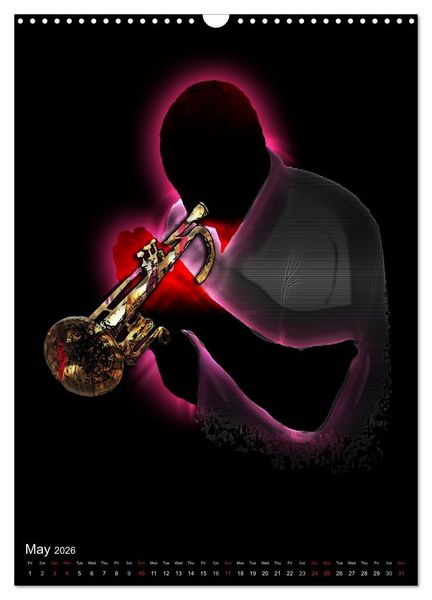 Produktbild: Jazz Over Time (Wall Calendar 2026 DIN A3 portrait), CALVENDO 12 Month Wall Calendar