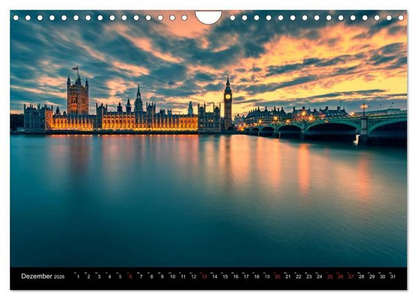 Produktbild: Weltmetropole London (Wandkalender 2026 DIN A4 quer), CALVENDO Monatskalender