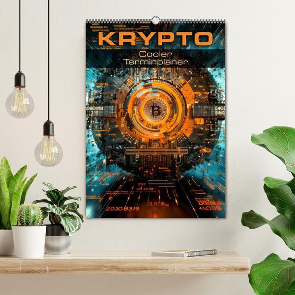 Produktbild: KRYPTO Cooler Terminplaner (Wandkalender 2026 DIN A2 hoch), CALVENDO Monatskalender