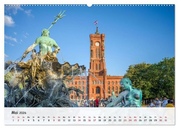 Produktbild: Berlin - Zwischen Alexanderplatz und Brandenburger Tor (Wandkalender 2026 DIN A2 quer), CALVENDO Monatskalender