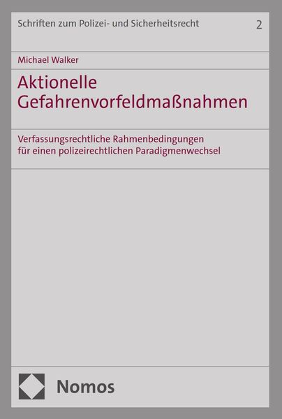 Produktbild: Aktionelle Gefahrenvorfeldma&szlig;nahmen