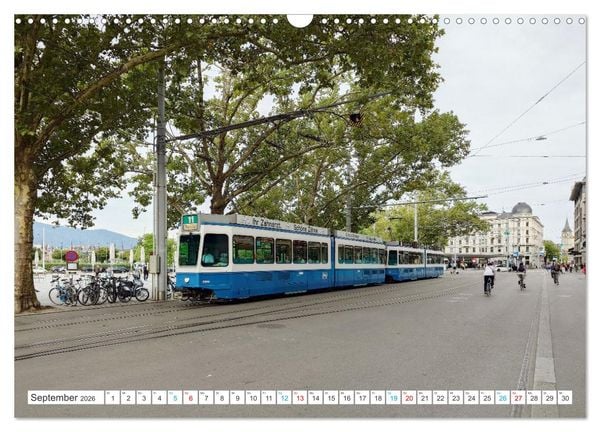 Produktbild: Die Z&uuml;rcher Tram (Wandkalender 2026 DIN A3 quer), CALVENDO Monatskalender